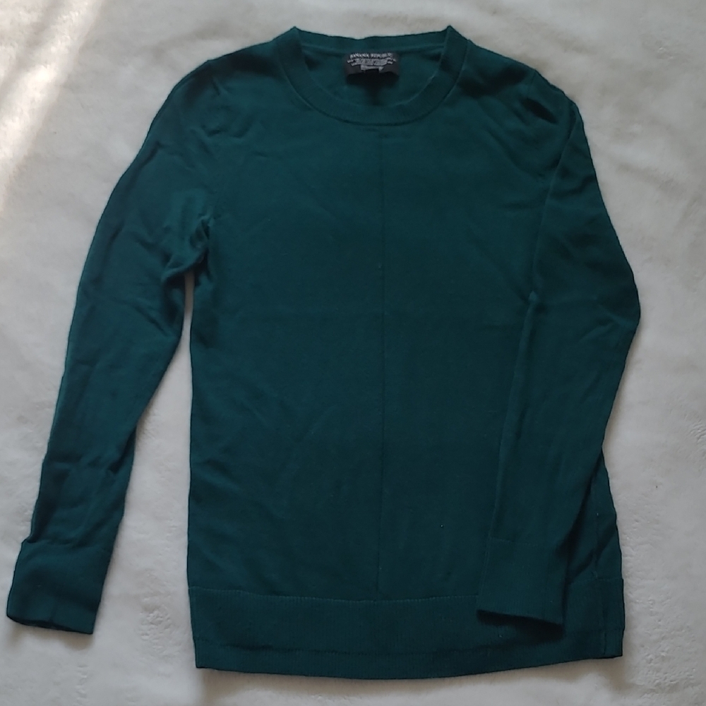 Banana Republic Green Crewneck Sweater
